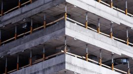 Zdjęcie budowy nowoczesnego loftu mieszkalnego